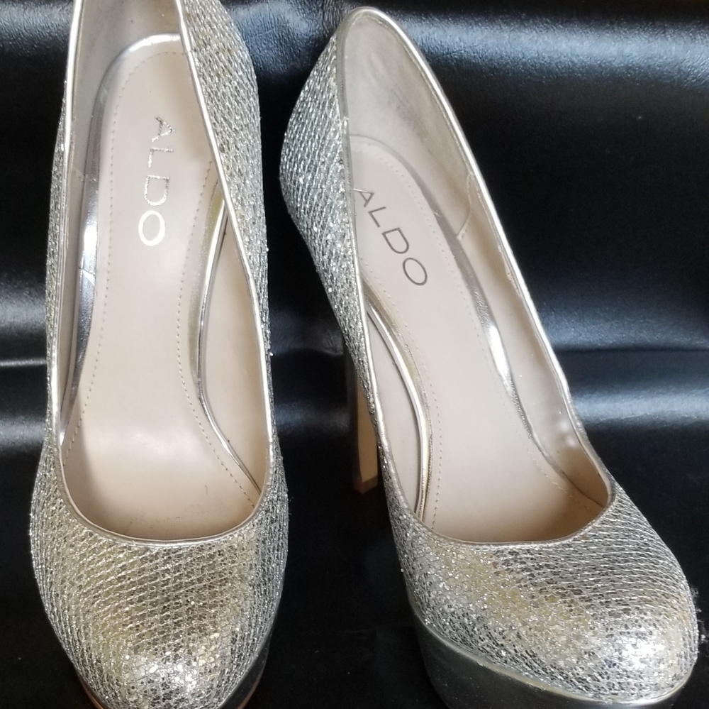 Aldo Silver Glitter Heals